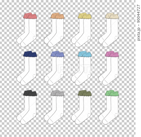 Illustration set of socks 90044727