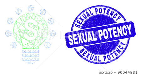 Blue Distress Sexual Potency Seal and Web Carcass Dollar Light Bulb 90044881