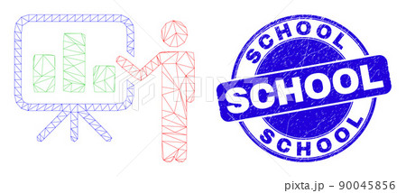 Blue Distress School Stamp Seal and Web Carcass Bar Chart Public Report Blue Distress School Stamp Seal and Web Carcass Bar Chart Public Report 90045856