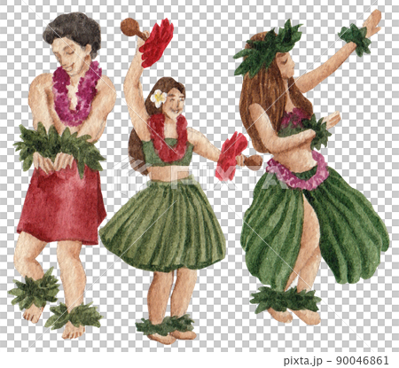 Aloha Hawaii tropical watercolor png Aloha Hawaii tropical watercolor png 90046861