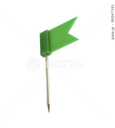 flag pin isolated on white background flag pin isolated on white background 90047391
