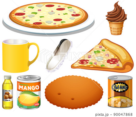 Different foods cartoon collection Different foods cartoon collection 90047868
