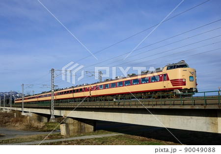 485系1500番台　北越　北陸線　青海～糸魚川 90049088