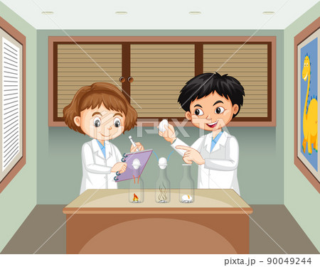 Science experiment to do at home with egg in a bottle 90049244