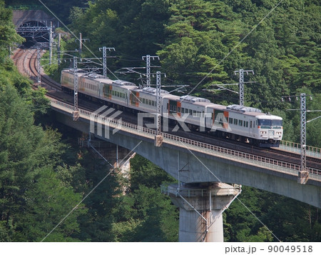 185系 湘南ブロック色 中央線 信濃境~富士見 185系 湘南ブロック色 中央線 信濃境~富士見 90049518