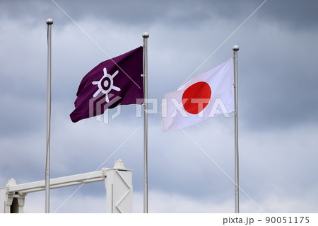 日本国旗と東京都旗 イメージ 日本国旗と東京都旗 イメージ 90051175