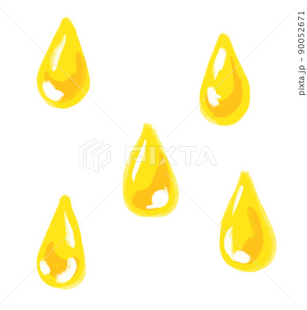 Yellow lemon juice droplets splash cartoon illustration Yellow lemon juice droplets splash cartoon illustration 90052671