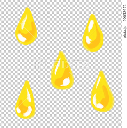 Yellow lemon juice droplets splash cartoon illustration Yellow lemon juice droplets splash cartoon illustration 90052671