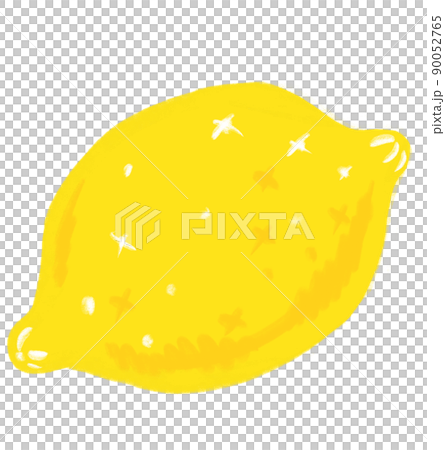 Yellow lemon cartoon illustration 90052765