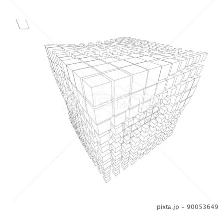 Vector abstract boxes background Vector abstract boxes background 90053649