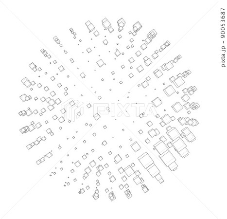 Vector abstract sphere background Vector abstract sphere background 90053687