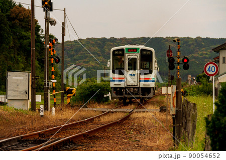 静岡県周智郡森町一宮　天竜浜名湖鉄道と一宮駅周辺の風景 90054652