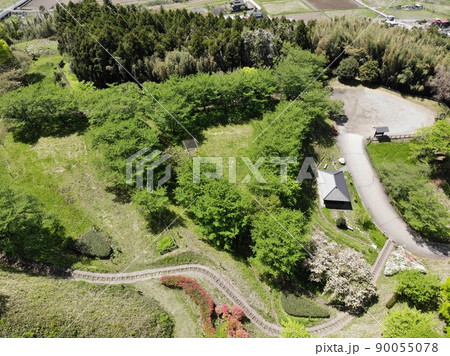 後閑城 西側の空撮 後閑城 西側の空撮 90055078