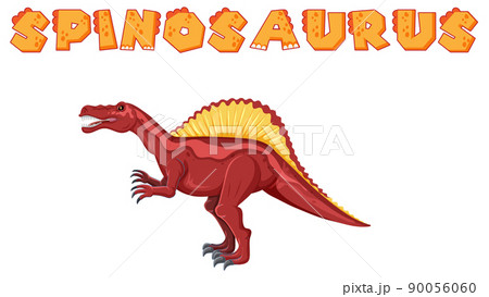 Word card design for spinosaurus 90056060