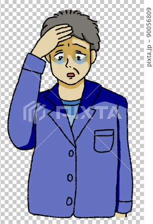 Insomnia middle-aged man 90056809