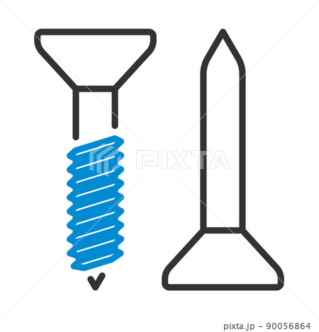 Icon Of Screw And Nail 90056864