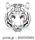 Vector tiger head on a white background 90056964