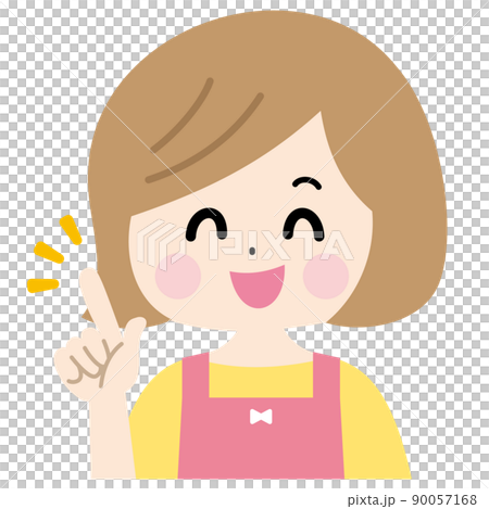 Smiley mother vector illustration separately 90057168