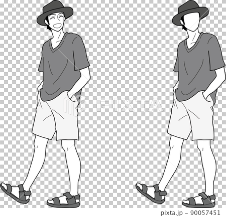 穿著夏裝的青年 穿著夏裝的青年 90057451