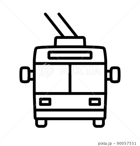 Trolleybus Icon Trolleybus Icon 90057551