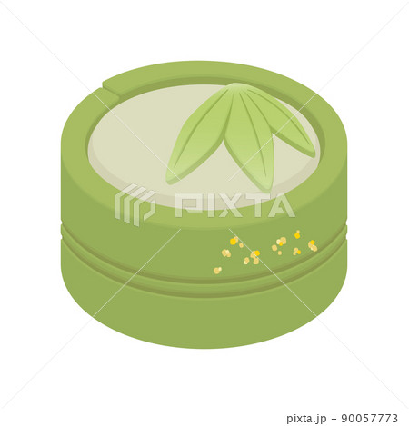 竹の和菓子のイラスト　練りきり 90057773