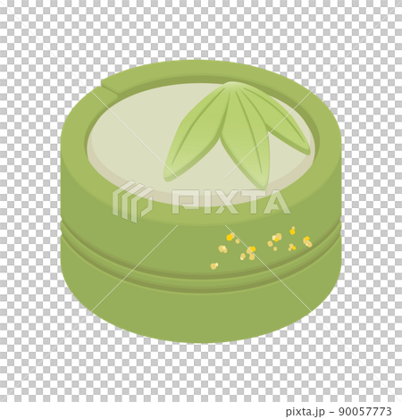 竹の和菓子のイラスト　練りきり 90057773