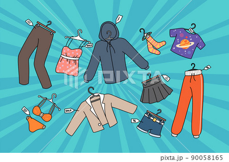 Clothing pieces with price tags on discount Clothing pieces with price tags on discount 90058165