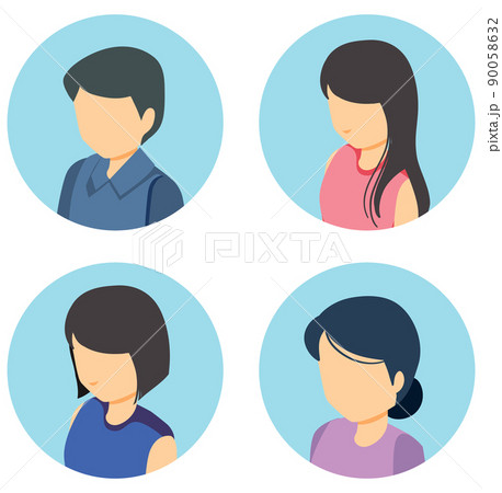 Different without faces people set 90058632