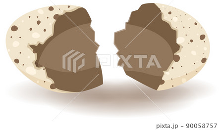 Cracking eggs on white background Cracking eggs on white background 90058757