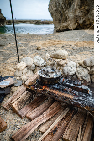 無骨ギア キャンプケトル 焚き火台 海 90060585
