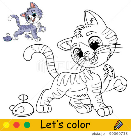 cat and mouse coloring pages