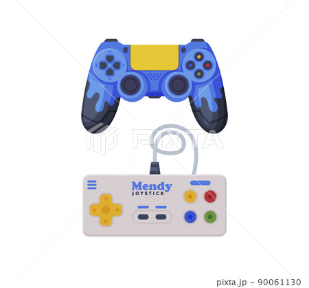 Gamepad as Game Controller and Input Device for Video Game Console Vector Set Gamepad as Game Controller and Input Device for Video Game Console Vector Set 90061130