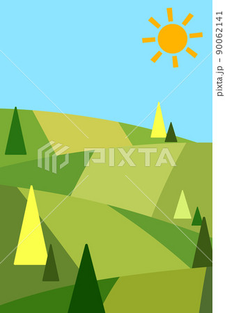 背景イラスト_山の風景 90062141