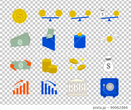 Financial icon illustration set 90062866