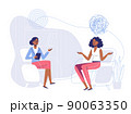 Psychotherapy counseling concept with black people. Treatment of stress, addictions and mental problems. 90063350