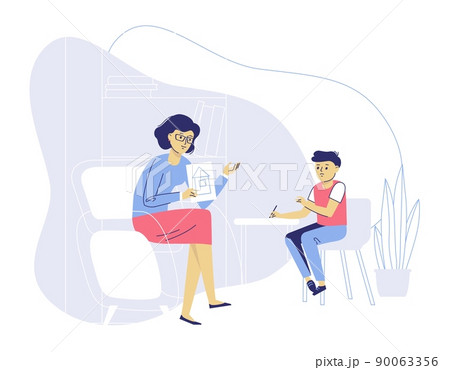 Psychotherapy counseling for child concept. Family psychology. 90063356
