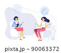 Psychotherapy counseling concept. Treatment of stress, addictions and mental problems. 90063372