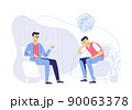 Psychotherapy counseling concept. Treatment of stress, addictions and mental problems. 90063378