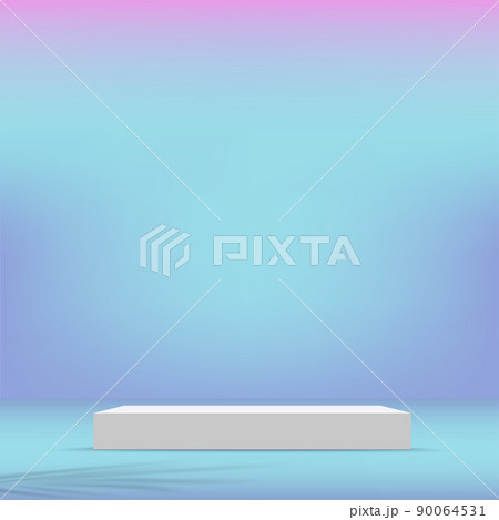 Abstract minimal scene with geometric forms. White podium in white background for product presentation. Vector Abstract minimal scene with geometric forms. White podium in white background for product presentation. Vector 90064531