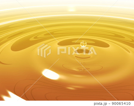 オイル　波紋　背景素材 90065410