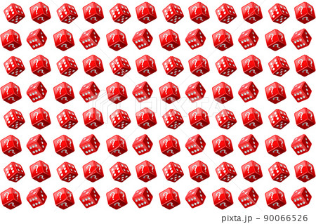 Casino dice wallpaper. Seamless pattern on white 90066526