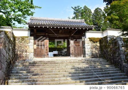 京都市 大原三千院御殿門と新緑 京都市 大原三千院御殿門と新緑 90066765