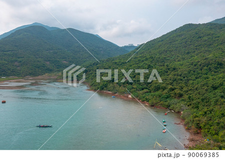 the landscape of Tai Tam Harbour, hong kong 21 May 2022 the landscape of Tai Tam Harbour, hong kong 21 May 2022 90069385