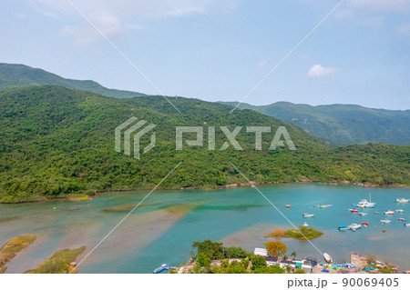 the landscape of Tai Tam Harbour, hong kong 21 May 2022 90069405