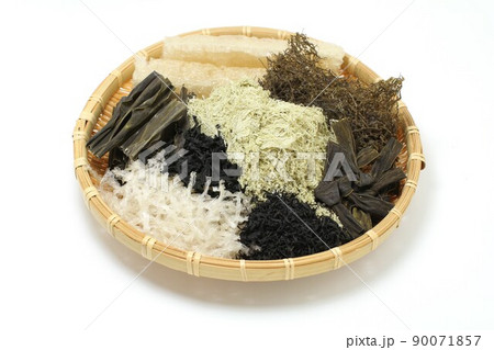 海藻乾物八種類のザル盛り 海藻乾物八種類のザル盛り 90071857
