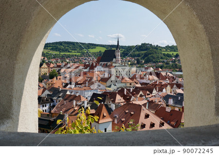 チェスキー・クルムロフの街並み チェスキー・クルムロフの街並み 90072245