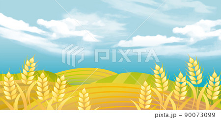 小麦 イラスト背景のイラスト素材