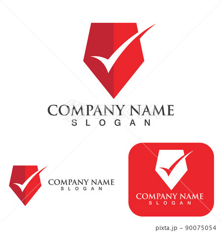 check mark icons vector illustration design template 90075054