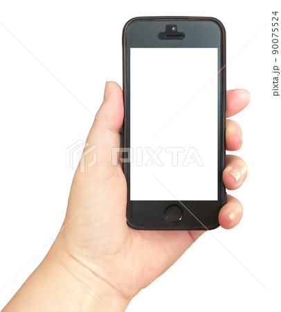 スマホを持つ手 90075524