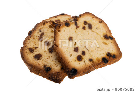 cupcake with raisins isolated cupcake with raisins isolated 90075685